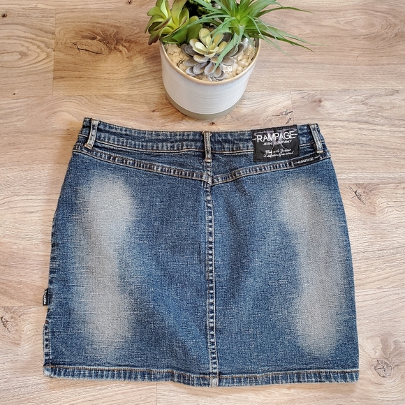 RAMPAGE SIZE 5 DENIM JEAN SKIRT - Picture 2 of 4